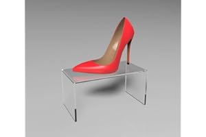 ASTROPLASTIC Alzate alzatine espositive a C in plexiglass Trasparente per Vetrine e Negozi (cm H10 x L10 x P10)