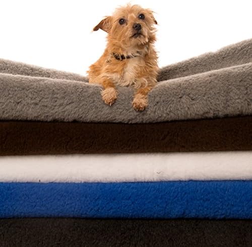 Genuine VET LOVED BED Original Green Back Veterinary Dry Fleece Bedding Roll for Dogs Cats Pets Whelping Easy Wash Admiral Blue 37cm x 50cm