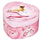 Trousselier S30974 – Spieluhr „Herz White Ballerina“ (Spieldose, Musikdose, Spieluhren, Spieluhr mit Ballerina) - 2