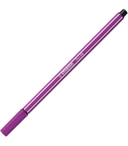 Stabilo Pen 68 – Pennarello Colori Brillanti Punta Media 1mm, Rosa Cipria - 3