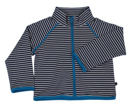 Smafolk Unisex Baby Cardigan with Thin Stripes Navy Size 68