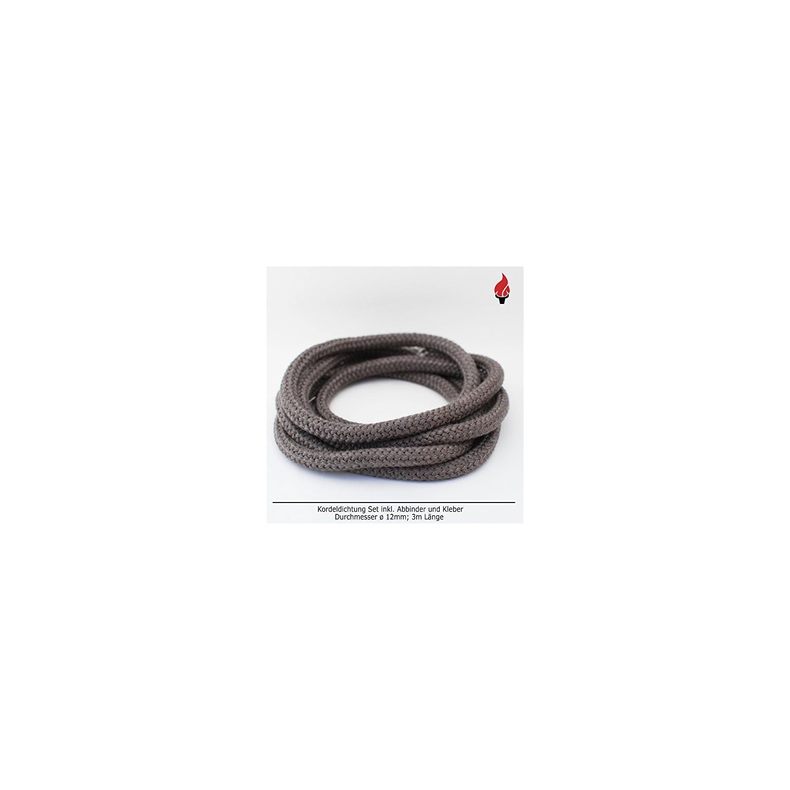 Junta para puerta de chimenea, juego de junta de 3 m, diámetro de 12 mm