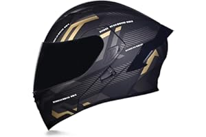 Woljay Casco Moto Modulare Integrato apribile Parasole caschi Doppia Visiera per uomo donna Scooter Adulto DOT ECER22-05