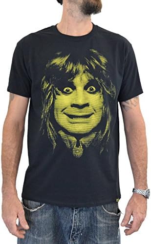 Faces Mens T-Shirt Ozzy Osbourne BAT Water Colors Screen Print