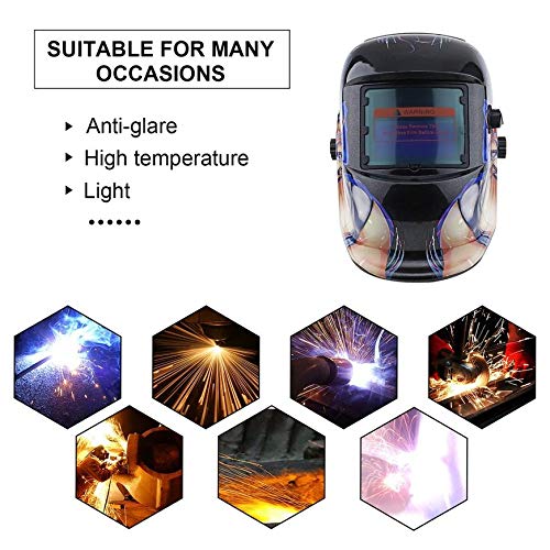 Preisvergleich Produktbild Uniteking Solarenergie Automatische Lichtwechsel Elektroschweißmaske Auto Verdunkeln / Shading Schleifen Schweißbrille / Maske / Cap (Multicolor)