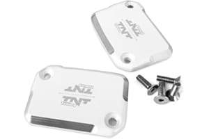 ARTIST UNKNOWN Couverture de Frein de Roue TNT pour MBK Nitro/Yamaha Aerox, Blanc, Paire