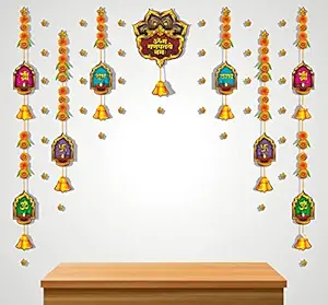Classic Wall Sticker for Every Festival of Home Divine Decoration Festival Decor, Temple Room, Entrance Door