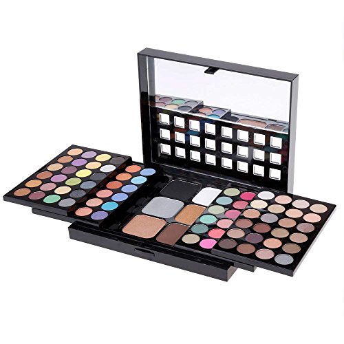 ACEVIVI Cosmetics Shimmer 78 Colors Eyeshadow Makeup Cosmetic Palette Eye Shadow with Highlighting and Blush