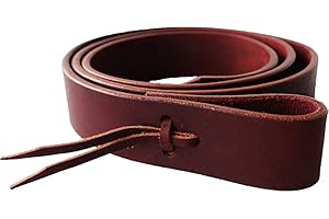 SHOWMEN CRAFT Premium Latigo Leather Saddle Cinch Tie Strap - Western Saddle Strap - Leather Saddle Cinch Girth 70"