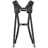Blackrapid R-Strap Double Breathe Doppelgurt-System für 2 DSLR-Kameras mit schweren Zoom-Objektiven