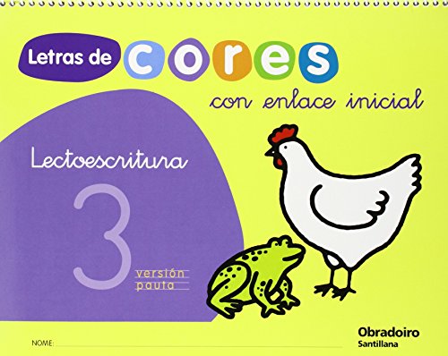 Letras de cores, lectoescritura, Educación Infantil Caderno 2