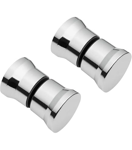 Top Hardware SSSP152-SG Poignée De Porte De Douche Tubulaire Dos à Dos En Acier 304, 15,2 Cm, Finition Laiton Satiné