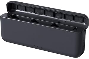 KWTOUL Chargeur de Batterie Osmo Action 5 Pro Compatible avec DJI Action, Osmo Action 5 Pro, Osmo Action 4, Osmo Action 3, Boîtier de Charge Rapide USB avec Câble Type-C, Chargeur Triple Batterie