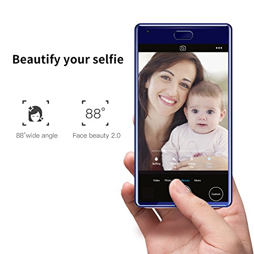 Cellulari in Offerta, DOOGEE MIX Smartphone Dual SIM - Android 7.0 MediaTek Helio P25 Octa-core Telefonia Mobile - 5.5 Pollici Bezel-less 4G Telefoni Cellulari - 6GB RAM+64GB ROM - 3380mAh 16.0MP-Blu