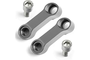MoreChioce Lot de 2 rallonges de rétroviseur de moto en aluminium CNC 10 mm