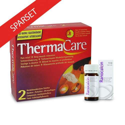 Preisvergleich Produktbild Thermacare Nackenauflage 2St + Ranocalcin 100Tbl