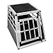 Produktbild HENGMEI Alu Hundebox Hundetransportbox Reisebox Transportbox Gitterbox mit 1Türig für Haustier (M, 1 Türig)