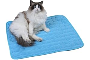 MSLing Tappetino refrigerante per cani e gatti a lunga durata, per animali domestici, tappetino refrigerante per cani e gatti nella calda estate, cuscinetto in gel freddo autoraffreddante