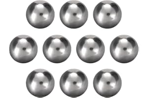 sourcing map Precision Chrome-Plated Steel Bearing Balls 17 mm G10 Pack of 10