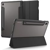 Spigen Galaxy Tab S10 FE / S9 ile Uyumlu Kılıf Ultra Hybrid Pro Manyetik Stand &ouml;zellikli Sararmaya Dayanıklı Siyah Şeffaf Kap