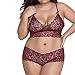 Produktbild Mode Frauen Plus Größe Babydoll Lace Silks Dessous G-String Set Unterwäsche Spitzennähte Nachthemd erotische Dessous SanKidv