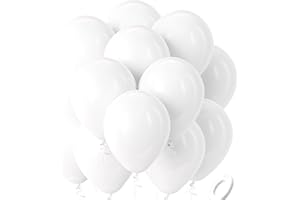 Ovanda 20 Stück 10 Zoll Luftballons Weiß, Weiss Latex Ballons, Weißer Helium Luftballons, Weiß Ballon Girlande Bogen, für Hochzeit Baloons, Geburtstag Baloons,Party,Kindergeburtstag,Valentinstag,Taufe