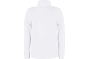 LOTMART Niños Liso Básico Entallado Manga Larga Cuello Vuelto Camisa