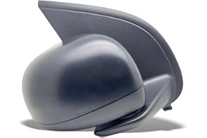 BSSTORE Specchietto Retrovisore Destro Esterno Nero per Panda dal 2012 (312, 319) con Regolazione Manuale e Sonda Per Temperatura