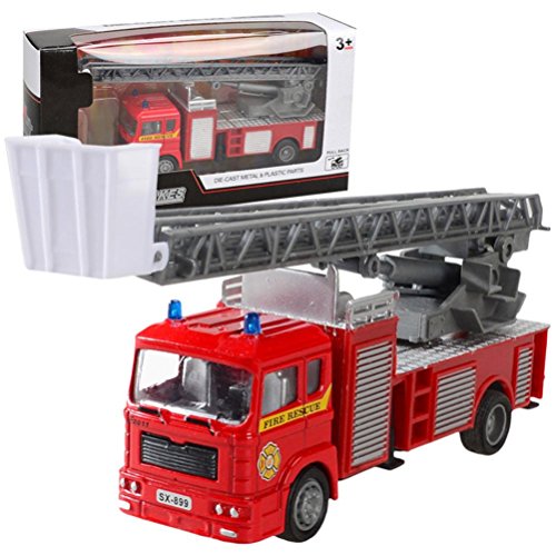 Preisvergleich Produktbild Mamum, Spielzeugauto, Feuerwehrauto, Automodell, Aluminiumspritzguss, Technik, Spielzeug für Kinder, Geburtstagsgeschenk, Orange Einheitsgröße C