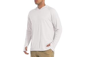 EKLENTSON Men's Hoodies UPF 50+ Long Sleeve Sun Protection T Shirt Lightweight Quick Dry Hiking Running Fishing Gym Tops