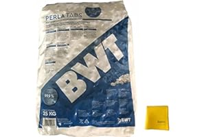 Sanvo BWT PerlaTabs Kissenform, 99,9% Salz-Reinheit, inklusive Sanvo Mehrzwecktuch 25kg