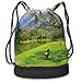 Produktbild MLNHY Panoramic View of Public Lake Garden School Drawstring Bag Backpack Bundle Backpack