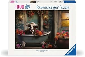 Ravensburger Puzzle 12000782 - Die Kuh in der Badewanne - 1000 Teile Puzzle für Erwachsene und Kinder ab 14 Jahren,