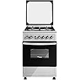 Super General Freestanding Gas-Cooker 4-Burner Full-Safety, Stainless-Steel Cooker, Gas Oven with Rotisserie, Automatic Ignition, Silver, 60 x 60 x 85 cm, SGC-6470-MSFS, 1 Year Warranty