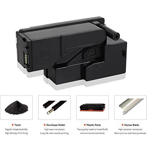 Cool Toner 5-Packung kompatibel Toner fuer Dell 1250 1250C 1350CNW 1355CN 1355CNW, C1760NW C1765NF C1765NFW, kompatibel 593-11016 593-11021 593-11018 593-11019 - 5