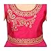 4 YOU Girl's Cotton Silk Princess Gown (Deep Pink, 10-11 Years)