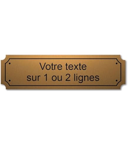 Targhetta Citofono In Ottone 1,5x5,5 Cm - Incisione Personalizzata Su 2 Righe Con Portachiavi - Foto 3