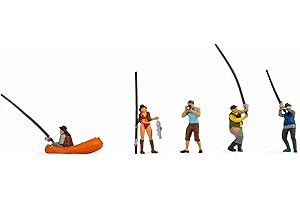 Noch H0 15891 Kit de pêche Peint