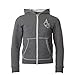 Armani Junior Aj Logo Zip Through Hoodie CHARCOAL age 8