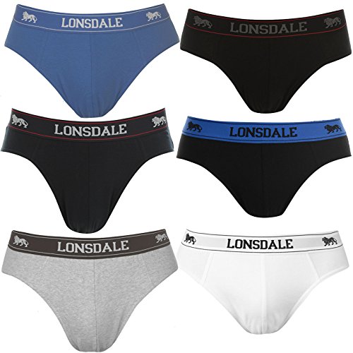 2x Lonsdale Calzoncillos Ropa Interior Hombre Retro Pantalones S M L Xl Xxl - Negro, M