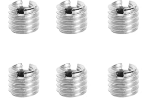 JchEnye 6 adapterów gwintowanych do statywu, adapter gwintowany 1/4 do 3/8 do statywu, śruby do konwerterów wideo do kamer, nakrętki statywu, uchwyty na głowicę kulową i światła