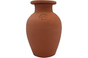 OLLAS LUTTON Olla Terre Cuite à Enterrer 1L | Arrosage Autonome pour Plantes d'Extérieur Ecologique & Economique | Système d'Irrigation Naturel | Autonomie 3 Jours | Oyas Terracotta