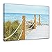 Bilderdepot24 Wall Art - Canvas Picture "Nice way to the beach" 23.62 inch x 19.69 inch - Gallery wrapped, directly from the manufacturer