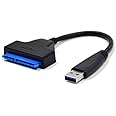 iitrust USB 3.0 to SATA Adapter Cable for 2.5" SSD HDD Drives - SATA to USB 3.0 External Converter and Cable,USB 3.0 - SATA I