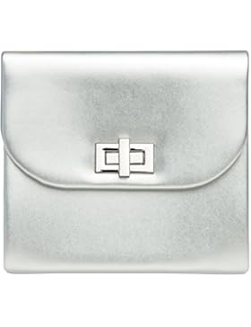 CASPAR TA374 Damen stylisch elegante Clutch Tasche / Abendtasche mit langer Kette