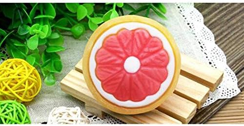GORDESC 1PC Fruit Soap Essential Oil Soap Deep Clean Pores Bathroom Accessories