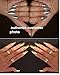 DiChi Mirror Nail Glitter Powder 2 Box 2-3g-Gold Silver Pigment Powder Nail Art Chrome-Glitter Dust Powder - Decoration Nails Art-Beauty Makeup Cosmetics Tools Kit with 2Pcs Sponge Stick