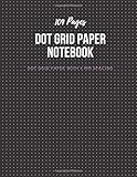 Dot Grid Paper Notebook: Black Dotted Bullet Journal Large 8.5 x 11, Dot Matrix Paper with 5 MM Spacing by 