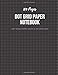 Dot Grid Paper Notebook: Black Dotted Bullet Journal Large 8.5 x 11, Dot Matrix Paper with 5 MM Spacing by 