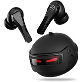 pTron Bassbuds Surge TWS Gaming Earbuds, 40ms Low-Latency, 50Hrs Playtime, Custom EQ, App Support, Dual Mic TruTalk AI-ENC Cl